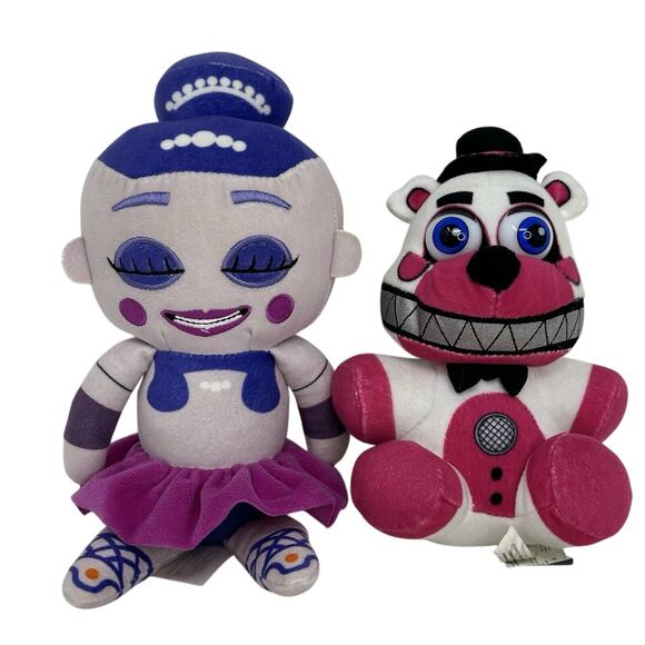 Five Nights at Freddy’s Bellies Ballerina & Funtime Freddy Plush 2017, 2018 - Picture 1 of 7